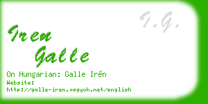 iren galle business card